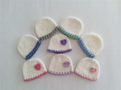 Crochet Preemie Hats Nicu Hospital Hats By Crochet2cherish4you