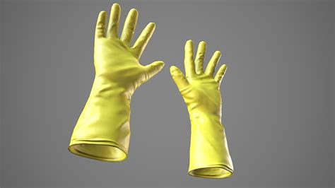 3d Model Hand Gloves Vr Ar Low Poly Cgtrader