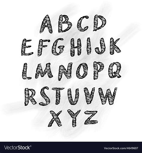 Hand Drawn Abc Small Letters Royalty Free Vector Image