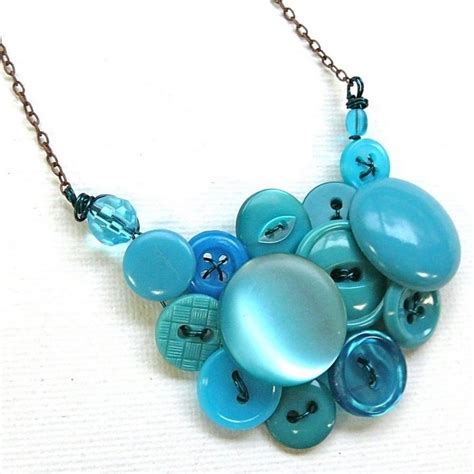 Crafty Jewelry Jewelry Made Of Buttons Crafts Ideas Crafts For Kids