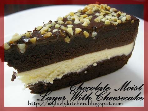 Resepi Kek Coklat Moist Kukuschocolate Moist Layer With Cheese Cake