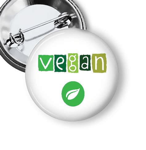 Vegan Pin Badge Pinback Button B77 Etsy