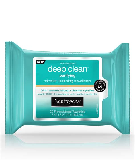 Micellar Cleansing Makeup Remover Wipes Neutrogena®