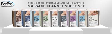 Forpro Professional Collection Premium Flannel 3 Piece Massage Sheet Set Ocean