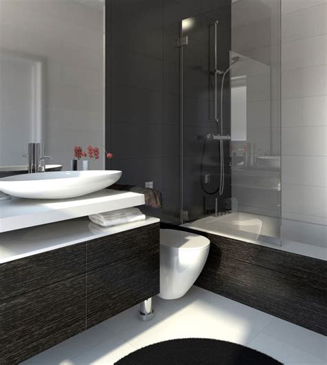 The black and white trailer. 20 Eye Catching and Luxurious Black and White Bathrooms ...