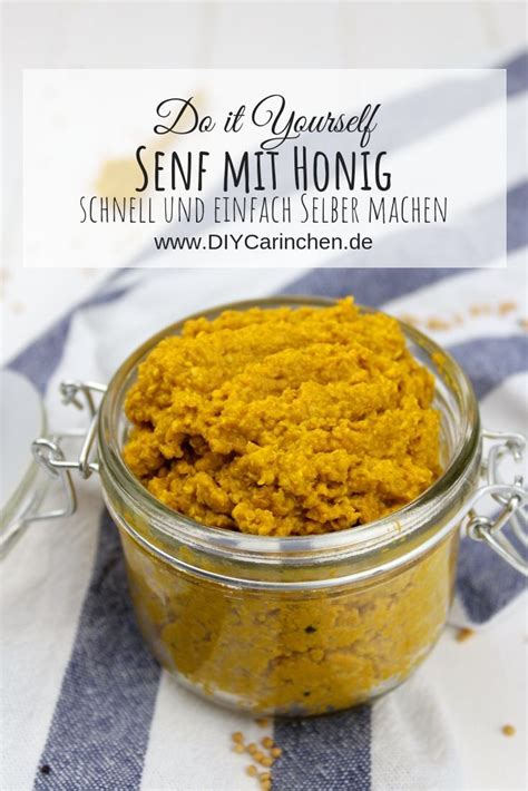 Rezept grober Senf mit Honig selber machen