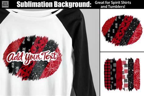 Sublimation Background Black And Red Sublimation Bundle