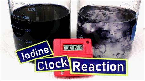 Iodine Clock Reaction Explained Chemistry Youtube