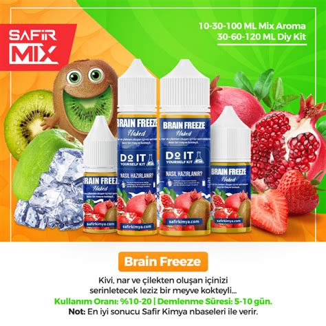 Naked Brain Freeze Mix Aroma Safir Kimya