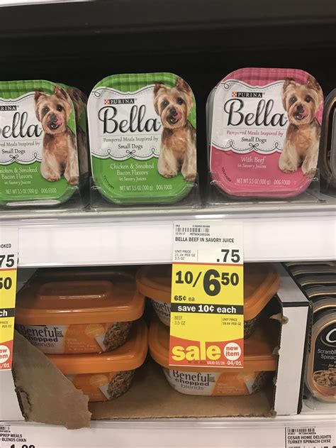 Purina bella dog food is formulated with small dogs' unique nutritional needs in mind. Meijer: Bella Wet Dog Food for only .33 cents