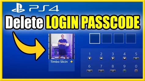 How To Delete Passcode For Ps4 Account Login Best Tutorial Youtube