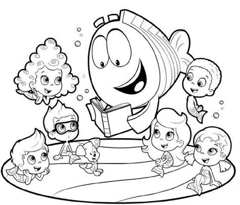 Bubble Guppies Coloring Pages For Students K5 Worksheets