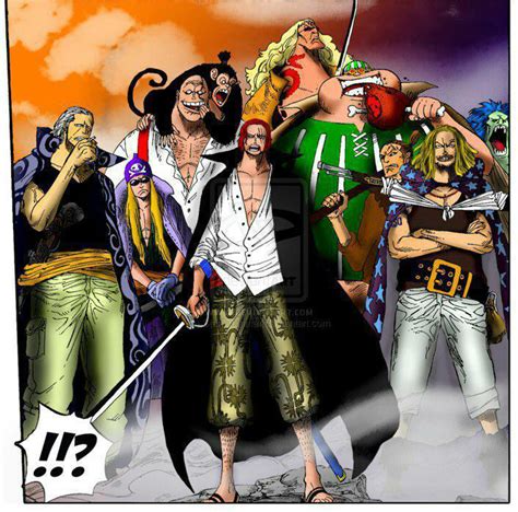 Mordidas One Piece Shanks E Sua Tripulação