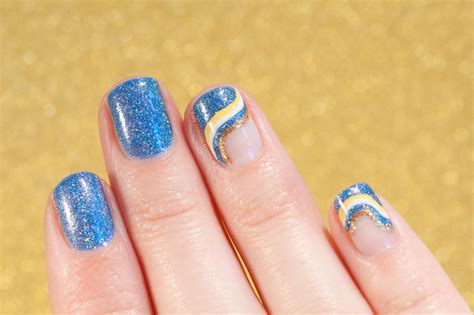 Blue Swirl Nail Art May Contain Traces Of Polish