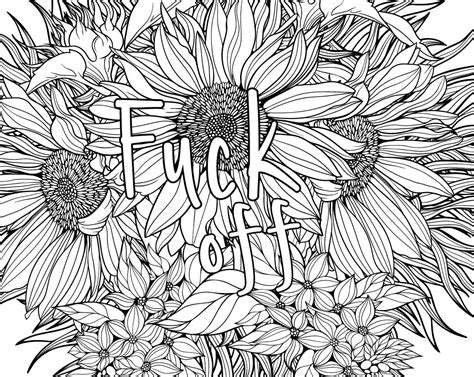Coloring adult coloring pages printable free cool s swear flower coloring pages for adults printable free adult coloring pages can be a great way to de stress especially if you love coloring. My Big Coloring Book of Swears : irreverent coloring book ...