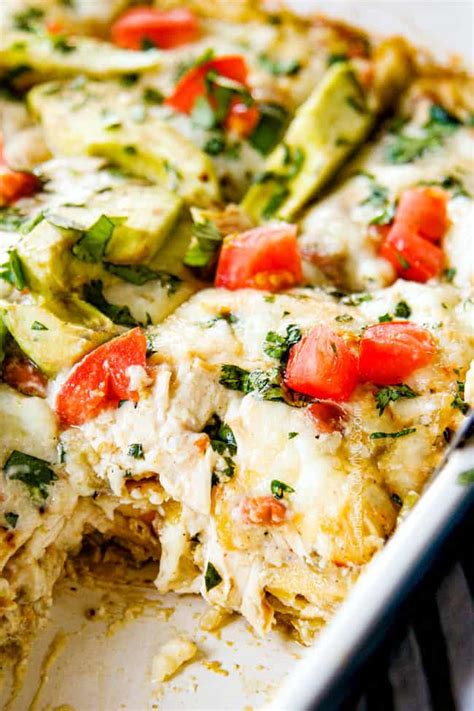 Maybe you would like to learn more about one of these? Layered Chicken Enchilada Casserole With Corn Tortillas ...