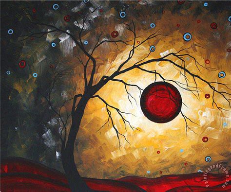 Megan Aroon Duncanson Red Moon Painting Red Moon Print For Sale