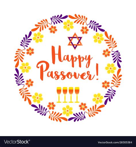 That's the one where you eat a lot of matzah flat bread and that celebrates the biblical. Happy passover card Royalty Free Vector Image - VectorStock