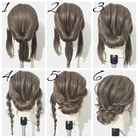 21 Super Easy Updos For Beginners Easy Bun Low Buns And Updos