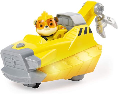 Paw Patrol Mighty Pups Charged Up Rubble Deluxe Vehicle