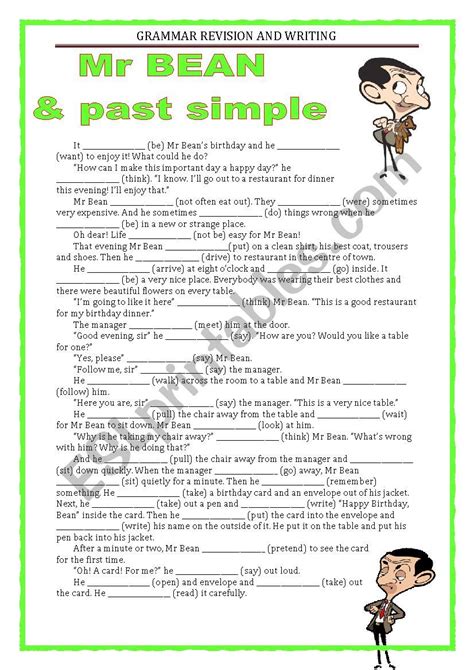 Grammar Revision Past Simple And Writing Esl Worksheet By Keyeyti