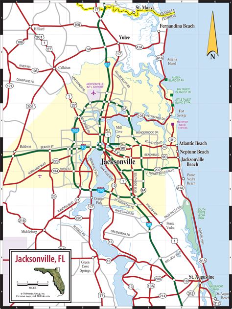 Priceline.com has been visited by 1m+ users in the past month Map of Jacksonville Florida - TravelsMaps.Com