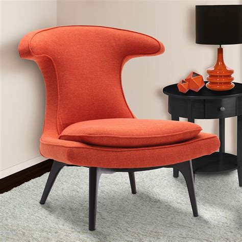 Aria Orange Accent Chair Accent Chairs Living Room