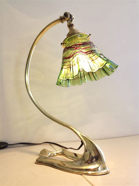 Tiffany Art Nouveau Lamp Colured Glass Table Light Ubicaciondepersonas Cdmx Gob Mx