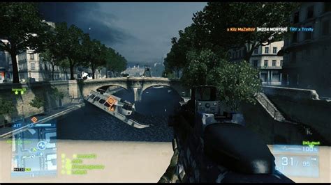Battlefield 3's map  seine crossing  in minecraft ! Battlefield 3 (Xbox 360) Rush @ Seine Crossing w LuMaxX ...