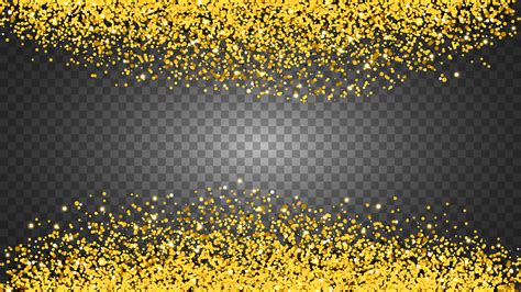 Circle Of Gold Glitter With Small Particles Abstract Background With