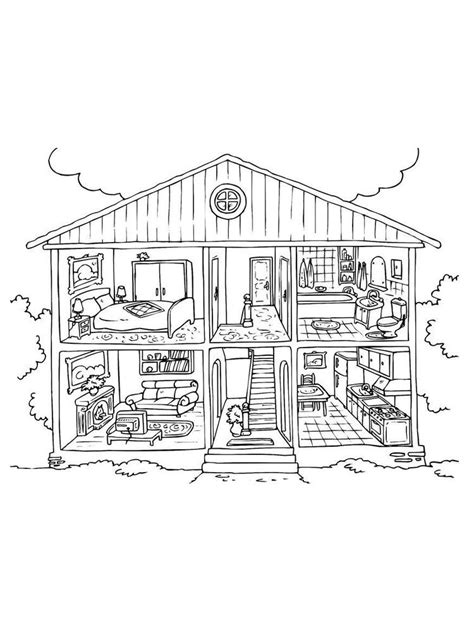 House Coloring Pages Printable Below Is A Collection Of House Coloring
