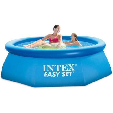 Intex 8ft X 24 Deep Easy Set Above Ground Swimming Paddling Pool With Pump