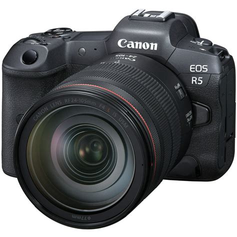 canon eos r5 full frame mirrorless camera rf 24 105mm f4 l is usm lens kit international