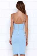 Chic light blue dress