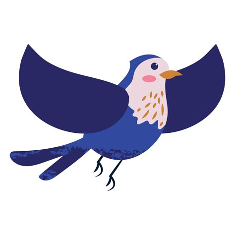 Flying Blue Bird Illustration Bird 21582067 Vector Art At Vecteezy