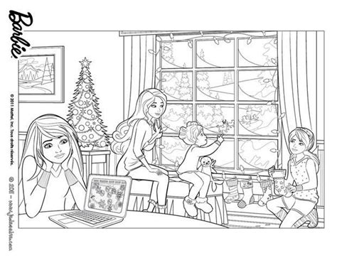 Coloriage Barbie Noel  Coloriage Enfants  Christmas coloring pages