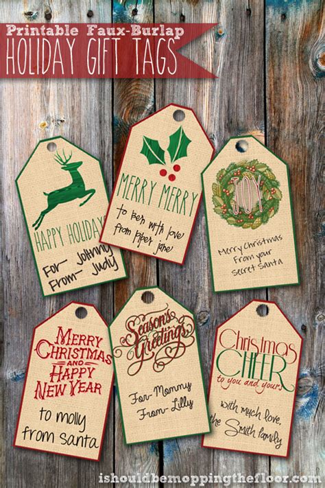 christmas in july series printable holiday t tags i should be mopping the floor
