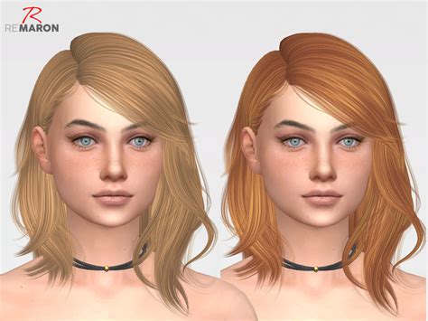 Sims 4 Hairs The Sims Resource On0815 Hair Retextured By Remaron