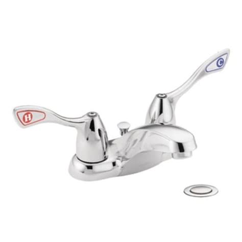 Moen M Bition Chrome 2 Handle 4 In Centerset Watersense Bathroom Sink