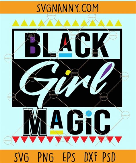 Black Girl Magic Svg Black Girl Svg African American Svg Afro Woman