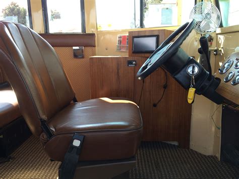 School Bus Inside Driver Seat
