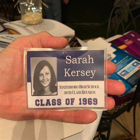 50th Class Reunion Printable Personalized Name Badges 50 Year Class