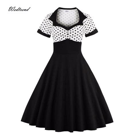 Wedtrend 1950s Women Summer Vintage Retro Party Dress Rockabilly Dots