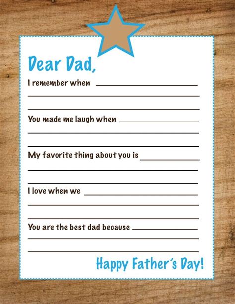 Happy Fathers Day Dear Dad Printables Adventures In The Kitchen