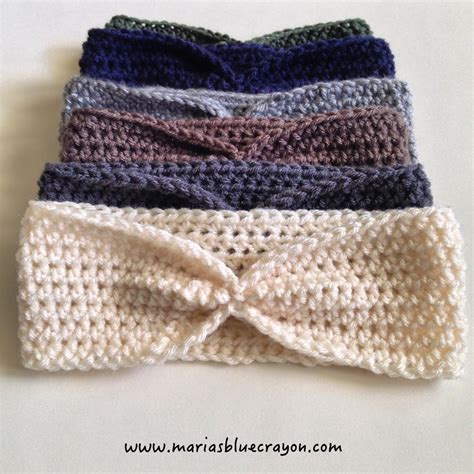 Simple Crochet Ear Warmer Free Pattern For Beginners Marias Blue Crayon