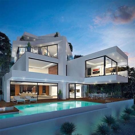 221 Best Modern Villa Design Images On Pinterest Modern Homes