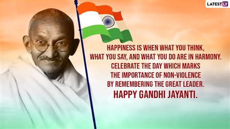 Gandhi Jayanti 2022 Wishes And Greetings Whatsapp Messages Images