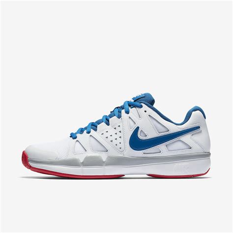 Nike Mens Air Vapor Advantage Tennis Shoes Whitebluered