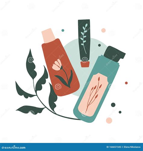 Organic Cosmetic Illustration Stock Vector Illustration Of Feminine
