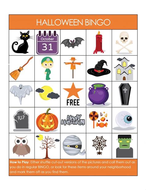 Printable Halloween Bingo Cards Pdf Printable Bingo Cards